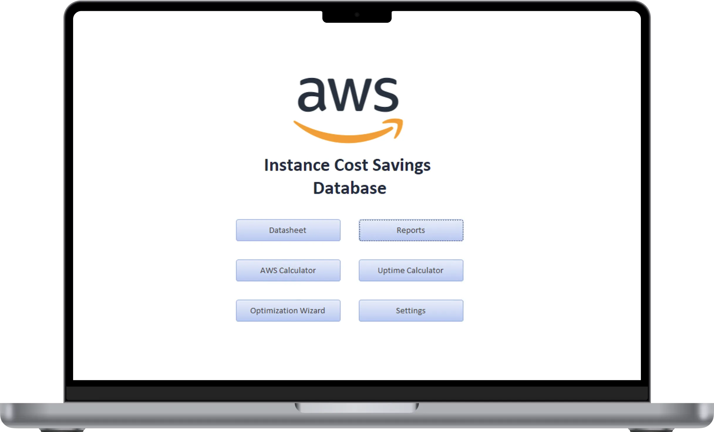 EC2 Optimizer home screen